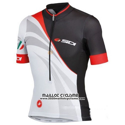 2014 Maillot Ciclismo Castelli SIDI Noir et Blanc Manches Courtes et Cuissard